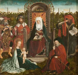 De Familie van Sint Anna Drieluik, centraal paneel, ca. 1500-1510