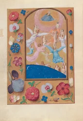 Getijdenboek van koningin Isabella de Katholieke, koningin van Spanje: Fol. 24v, Zielen van de geredden, ca. 1500