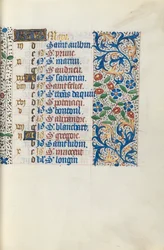 Getijdenboek Gebruik van Rouen: fol. 3r, c. 1470