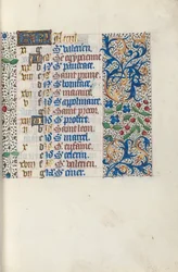 Getijdenboek Gebruik van Rouen: fol. 4r, c. 1470