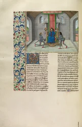 John of Gaunt nodigt gasten uit voor het huwelijk van zijn dochter met de koning van Portugal