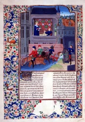 Ruggiero en zijn metgezellen rijden de rivier over, uit Hoofdstuk 1, Boek X van 
