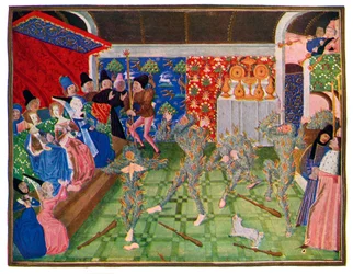 Maskerade aan het Franse hof, 1393, 1470-1475
