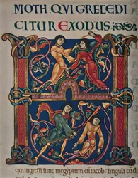 Initiaal uit de Winchester Bijbel, ca. 1150 AD, ca. 1950