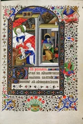 Geboorte, uit een Getijdenboek, Parijs, c.1435