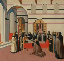 De dood van de heilige Antonius, ca. 1430-1435 (tempera op populierenpaneel)