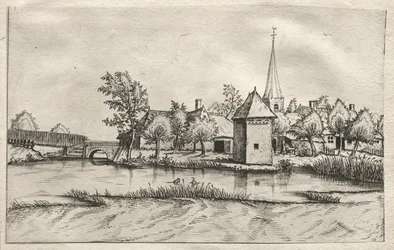 Gezichten op Dorpen in Brabant en Kempen: Een Omwald Dorp, ca. 1561