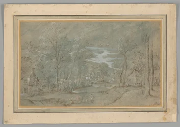 Dorp tussen de bomen