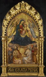 Maagd en Kind met Engelen en Vier Heiligen, ca. 1400-15