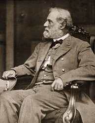 Generaal Robert E. Lee Zittend in zijn Huis in Richmond, 1865