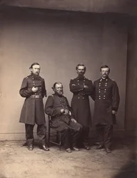 Generaal William Ward en Staf, ca. 1861