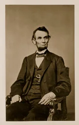 Portret van Abraham Lincoln (1809-65)