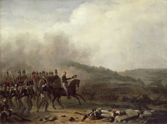 Willem Frederik (1772-1843) Prins van Oranje bij de Slag van Quatre Bras