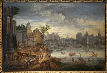 Zicht op Parijs met de Pont Neuf
