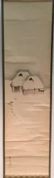 Twee hutten in de sneeuw