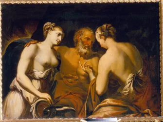 Lot en zijn dochters (detail)