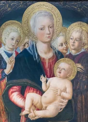 Madonna en Kind met engelen