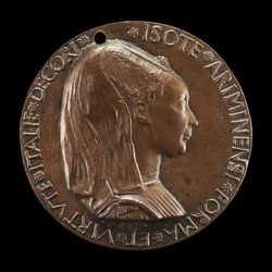 Isotta degli Atti, 1432-1474, minnares 1446, daarna vrouw na 1453, van Sigismondo Malatesta [voorzijde]