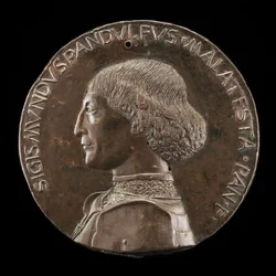 Sigismondo Pandolfo Malatesta, 1417-1468, Heer van Rimini en Fano (voorkant)