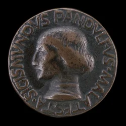 Sigismondo Pandolfo Malatesta, 1417-1468, Heer van Rimini en Fano [voorzijde], 1447