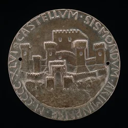 Het kasteel van Rimini [achterzijde], 1446