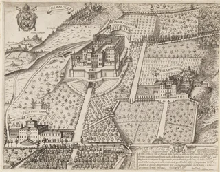 Uitzicht op Frascati en omgeving