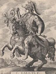 Keizer Gaius te paard, uit 