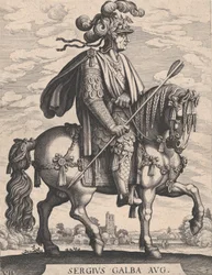 Keizer Galba te paard, uit 