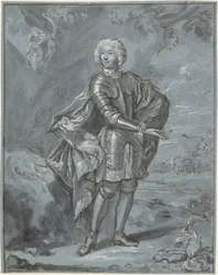 Portret van een onbekende man in harnas