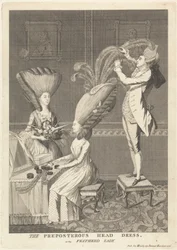 Het belachelijke hoofddeksel, of de gevederde dame