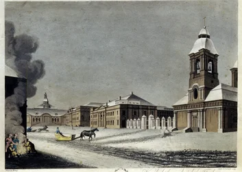 Het arsenaal en de kanonnenfabriek in Sint-Petersburg