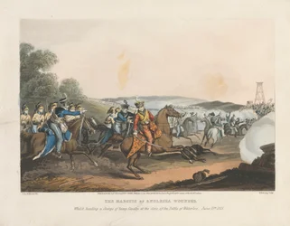 De Markies van Anglesea Gewond Terwijl Hij een Charge van Zware Cavalerie Leidde aan het Einde van de Slag bij Waterloo, 18 Juni 1815