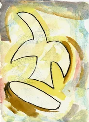 Du Serie Douce Le Matin 4, 2021 (aquarel  houtskool)