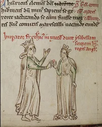 Frederik II en Isabella van Engeland Uit de Historia Anglorum, Chronica majora