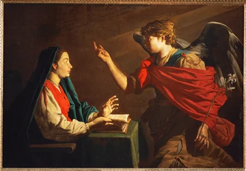 "Annunciatie (schilderij op doek)