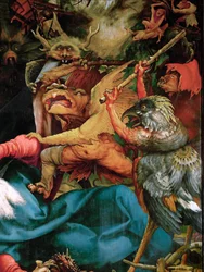 Demonen en monsters (schilderij op lindehout)