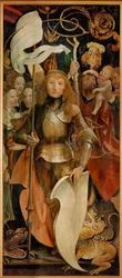 De 14 Nothelfer, katholieke heiligen genaamd helpers in nood (schilderij)