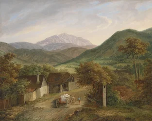 Matthias Rudolf Toma Gezicht op de Schneeberg 1860