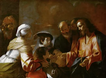 Christus Zegent de Kinderen Laat de kleine kinderen tot mij komen, c. 1635