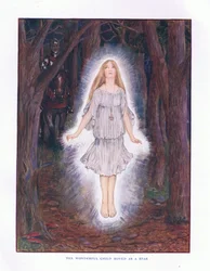 Het wonderkind bewoog als een ster, illustratie uit Lady Anns Sprookjes, 1914
