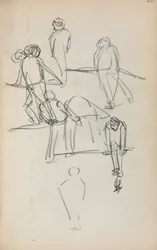 Italiaans Schetsboek: Figuren pagina 200, 1898-1899