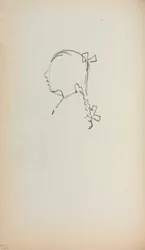 Italiaans schetsboek: Hoofd van een meisje in profiel, pagina 152, 1898-1899