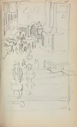 Italiaans Schetsboek: Trappen met Figuren pagina 165