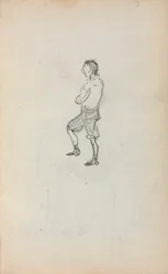 Italiaans schetsboek: Staande jongen pagina 245, 1898-1899
