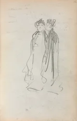 Italiaans schetsboek: Twee staande vrouwen pagina 4, 1898-1899
