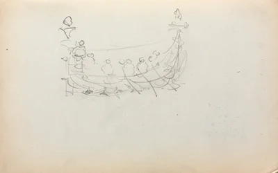 Italiaans schetsboek: Venetiaanse boot, pagina 29, 1898-1899