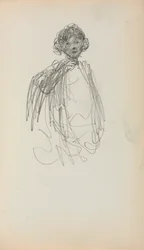 Italiaans schetsboek: Vrouw, taille lengte pagina 217, 1898-1899