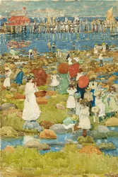 Rotsachtig strand