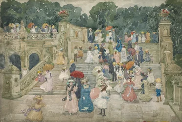 De Terrasbrug, Central Park, 1901