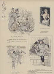 Illustratie voor Paris Brillant (gekleurde litho)